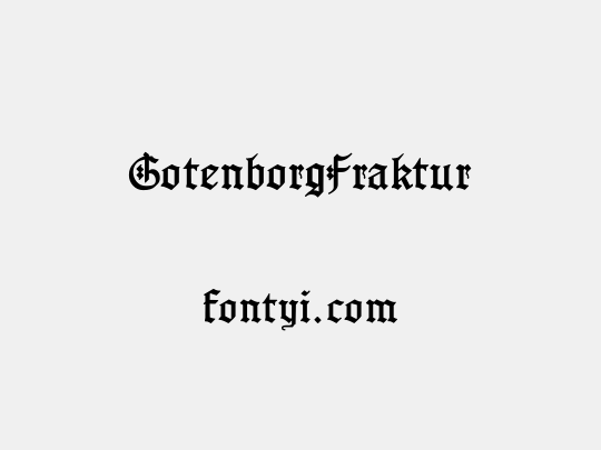 GotenborgFraktur
