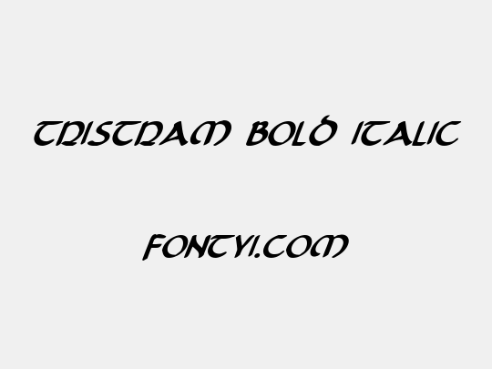Tristram Bold Italic