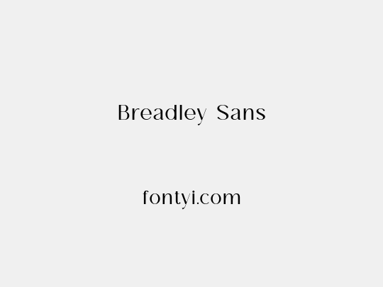 Breadley Sans