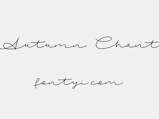 Autumn Chant