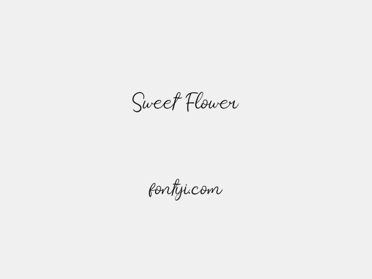Sweet Flower
