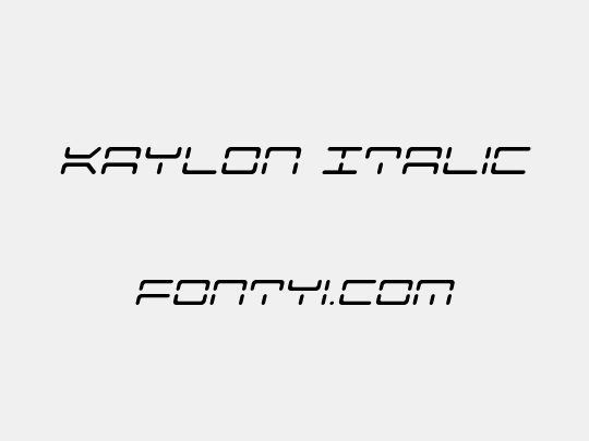 Kaylon Italic