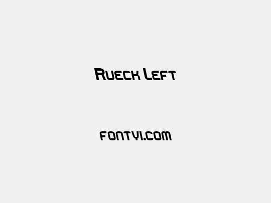 Rueck Left