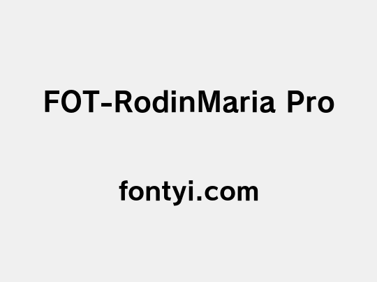 FOT-RodinMaria Pro