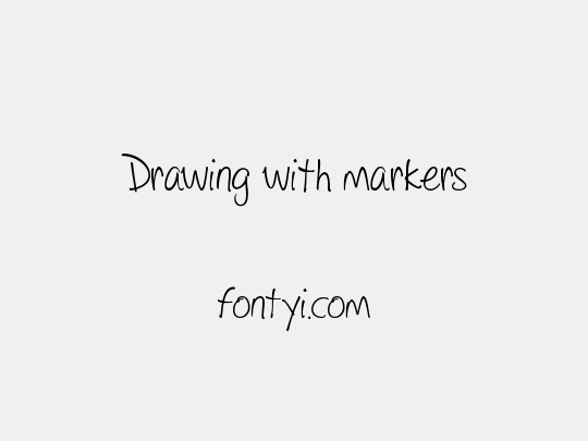 Drawing with markers