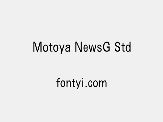 Motoya NewsG Std