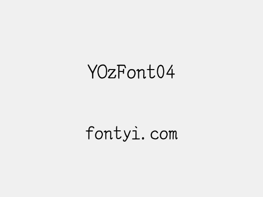 YOzFont04
