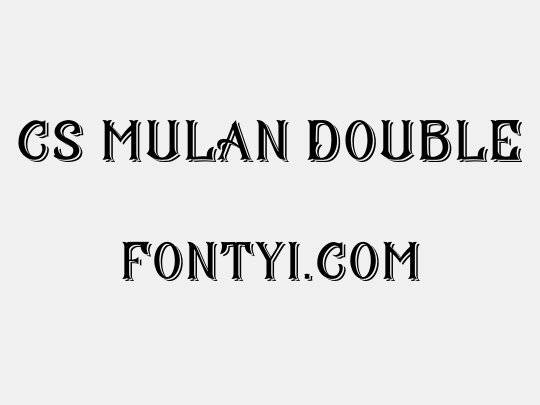CS Mulan Double
