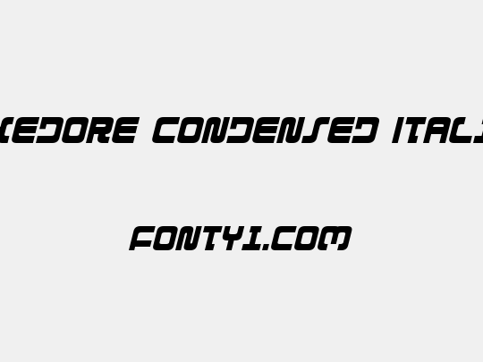 Exedore Condensed Italic