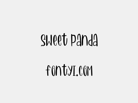 Sweet Panda