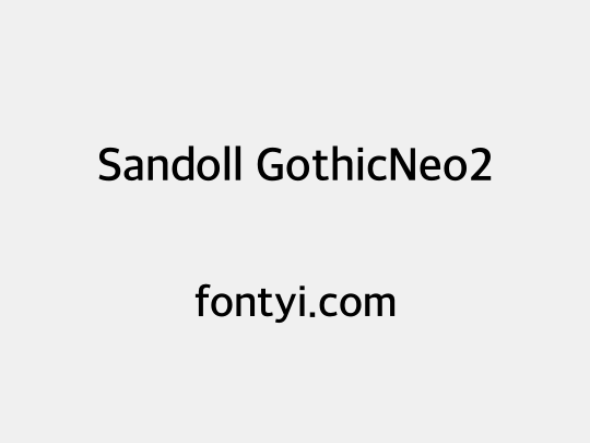 Sandoll GothicNeo2