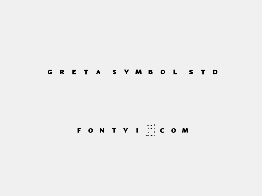 Greta Symbol Std