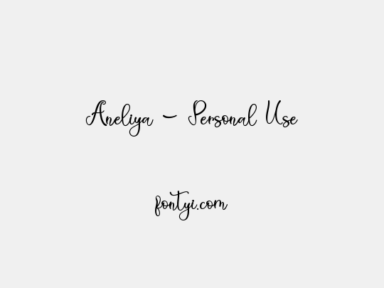 Aneliya - Personal Use