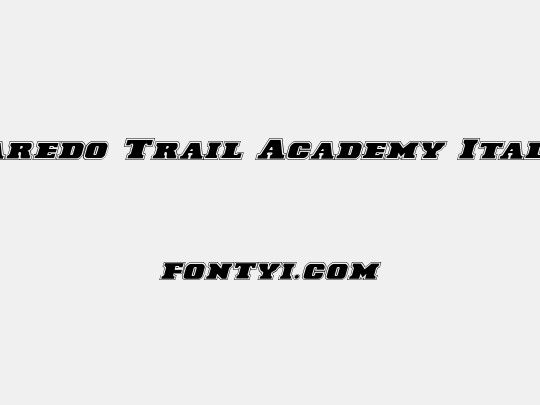 Laredo Trail Academy Italic