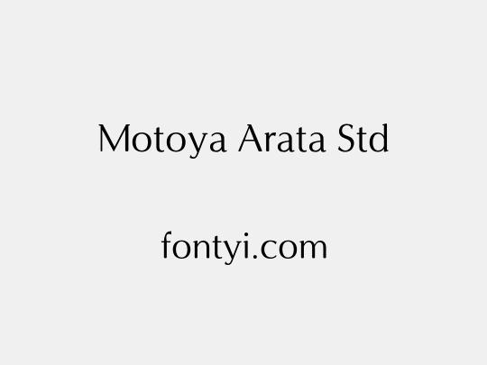 Motoya Arata Std
