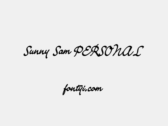 Sunny Sam PERSONAL