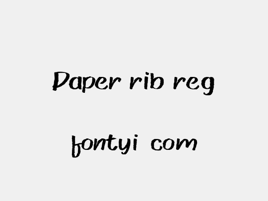 Paper rib reg
