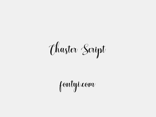 Chaster Script