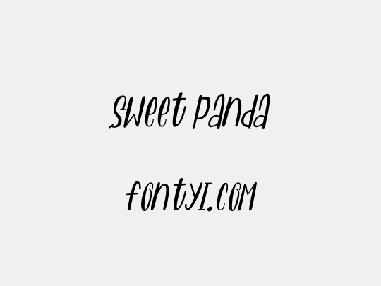 Sweet Panda