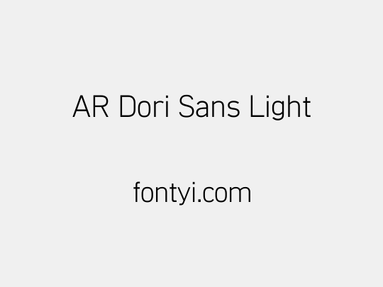 AR Dori Sans Light