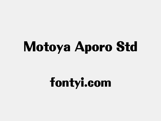 Motoya Aporo Std