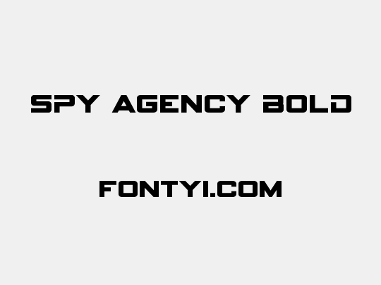 Spy Agency Bold
