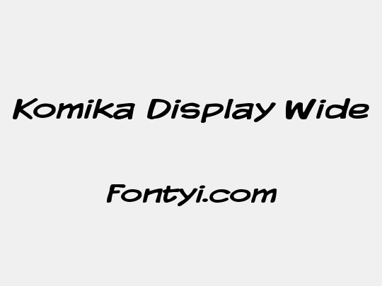 Komika Display Wide