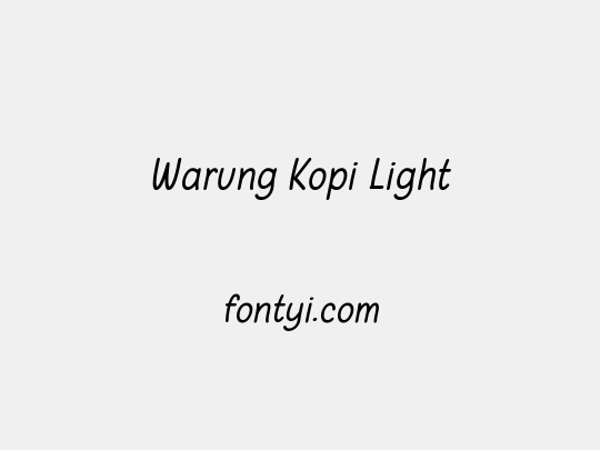 Warung Kopi Light