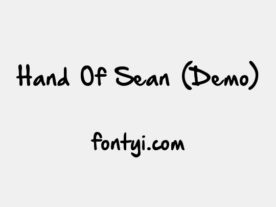Hand Of Sean (Demo)