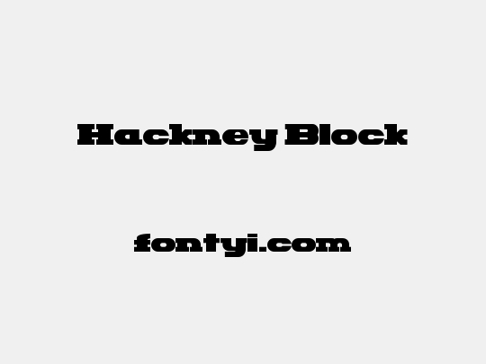 Hackney Block