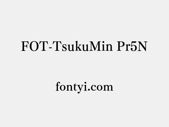 FOT-TsukuMin Pr5N