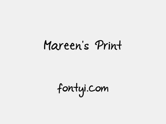 Mareen's Print