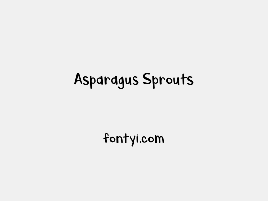 Asparagus Sprouts