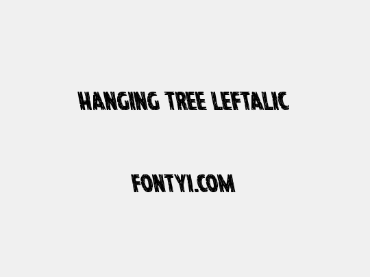 Hanging Tree Leftalic