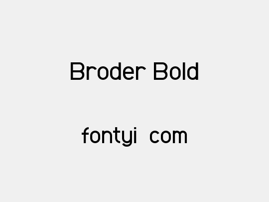 Broder Bold