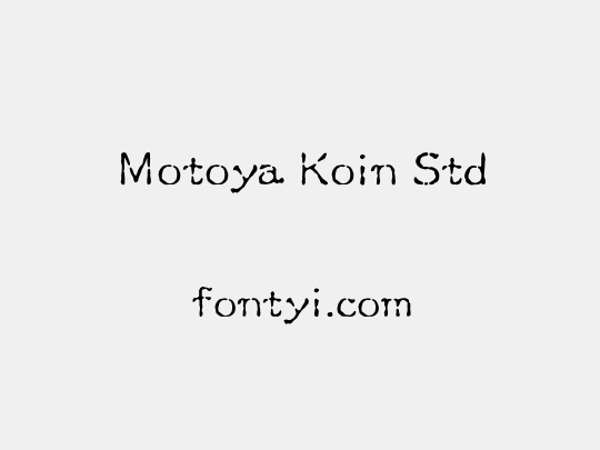 Motoya Koin Std