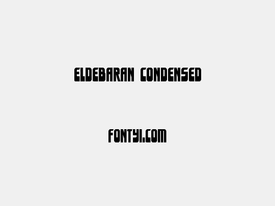 Eldebaran Condensed