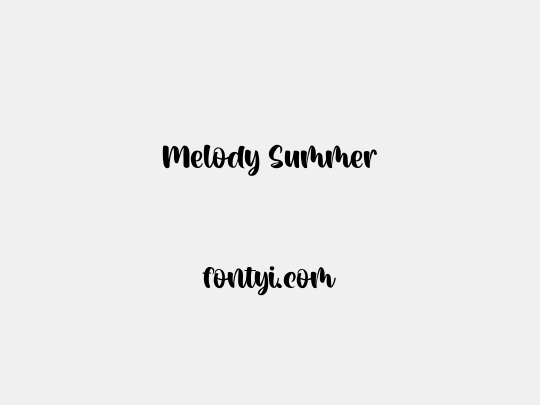 Melody Summer