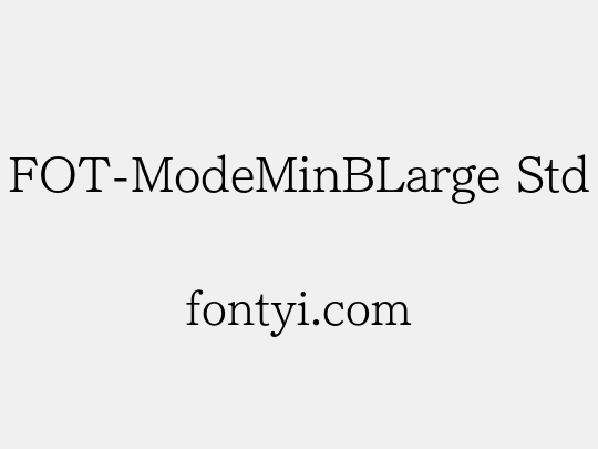 FOT-ModeMinBLarge Std