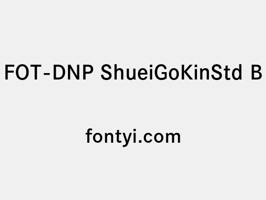 FOT-DNP ShueiGoKinStd B