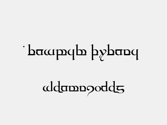 Tengwar Quenya