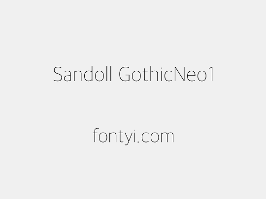 Sandoll GothicNeo1