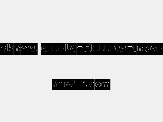 Weknow world-Hollow-Inverse