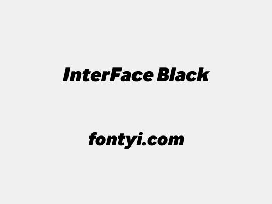 InterFace Black