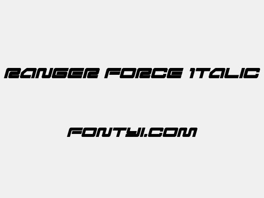 Ranger Force Italic