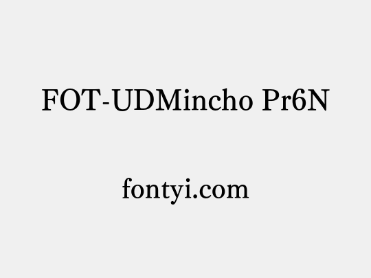 FOT-UDMincho Pr6N