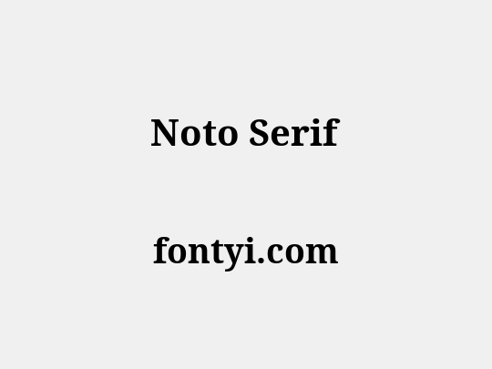 Noto Serif