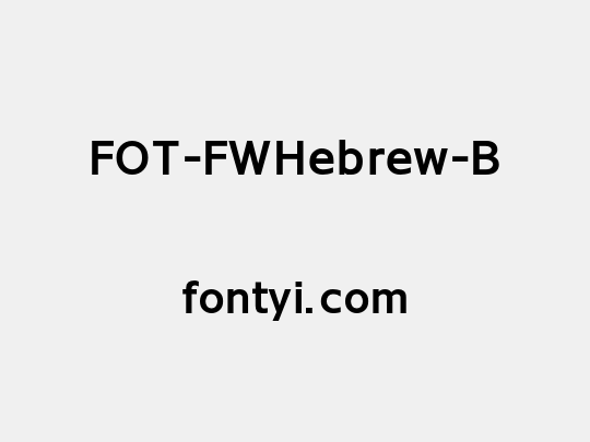FOT-FWHebrew-B