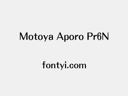 Motoya Aporo Pr6N