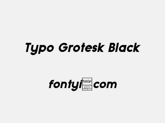 Typo Grotesk Black